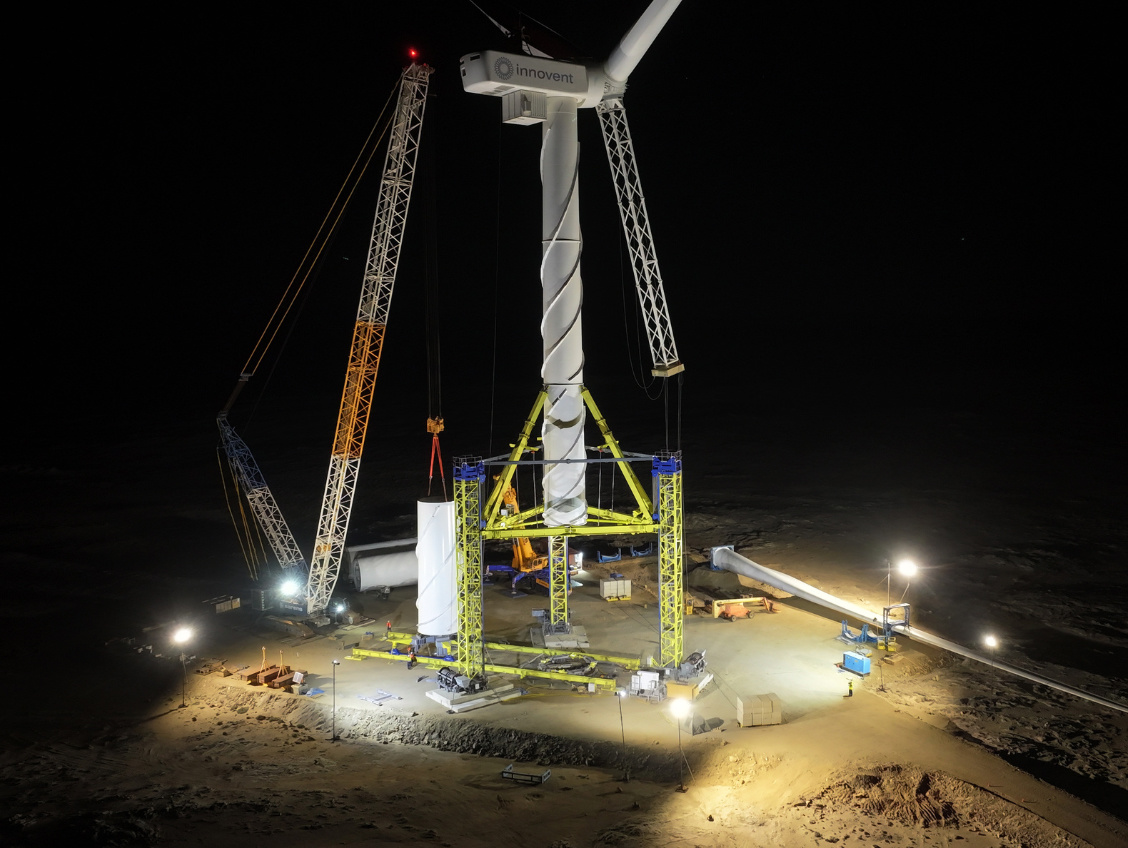 Technische Premiere! Goldwind-Windturbinen mit bahnbrechender Top-Down-Montage